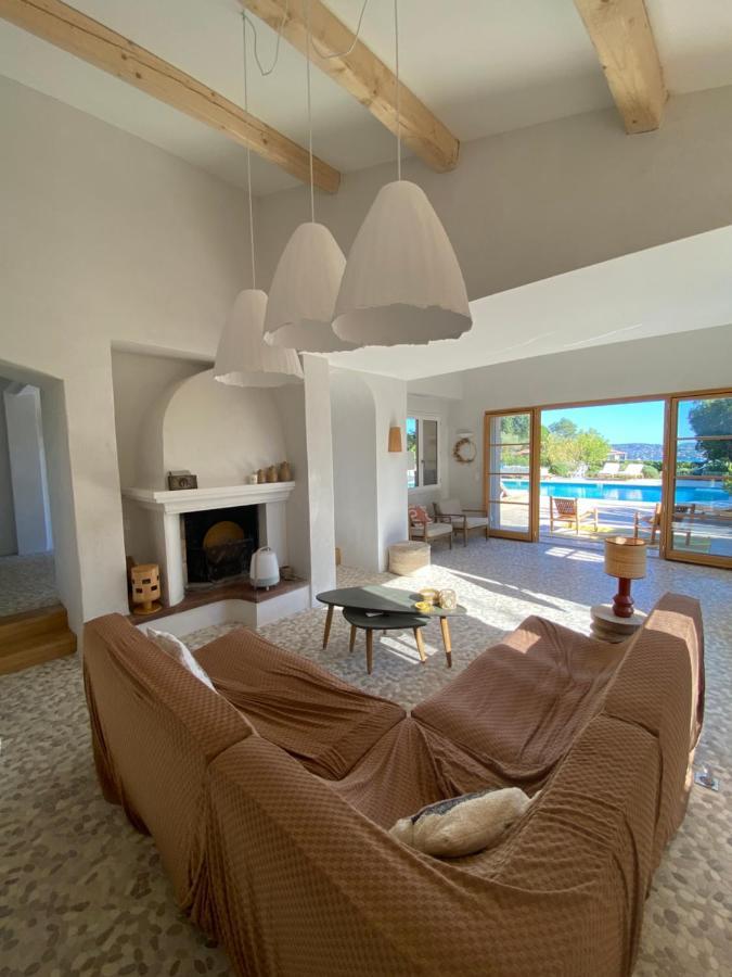 Lovely "Provence" Villa With Sea View, Private Heated Pool, Airco And Beautiful Garden Гримо Экстерьер фото